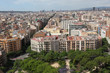 Aerial view Barcelona, Spain
