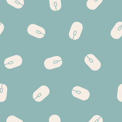 Sticker - seamless background: mouse