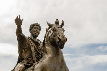 statue of Marcus Aurelius, Campidoglio, Rome, Italy