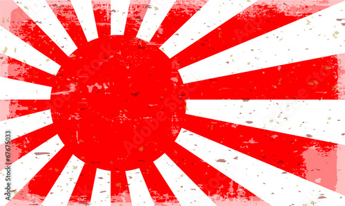 Board z aluminiowym obramowaniem Flaga cesarska Japonii