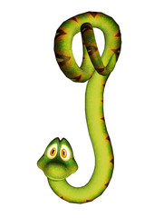 Wall Mural - Cartoon snake