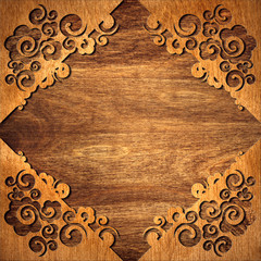 Wall Mural - Oriental wooden texture background