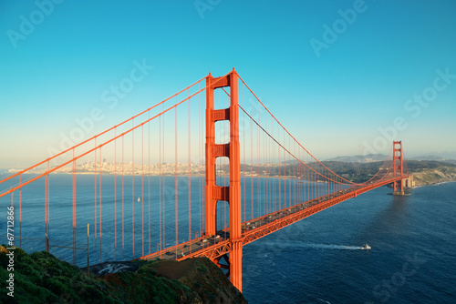 Naklejka - mata magnetyczna na lodówkę Golden Gate Bridge