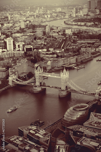 Naklejka na szybę London aerial