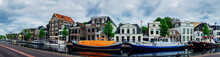 Assen Canals And Typical Houses. Holland.