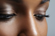 black woman's eyes