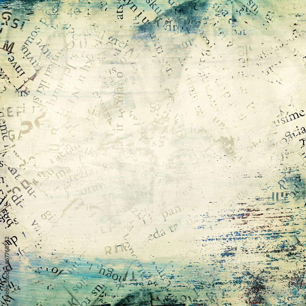 Newspaper Magazine Collage Grunge Background Wall Mural Wallpaper Murals Flas100