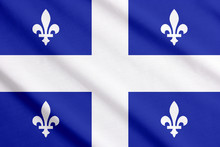 Quebec Flag Waving