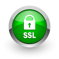 Aufkleber - ssl green glossy web icon