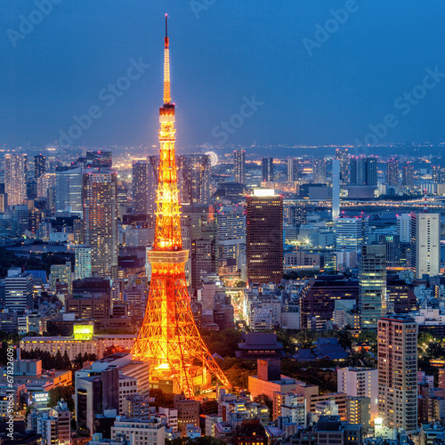 Naklejka na drzwi Tokyo Tower