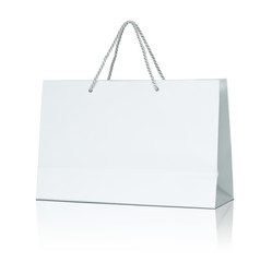 White paper shopping bag