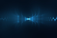 Abstract Digital Sound Wave Background