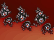 Decorative Fractal Lace On A Brown Background