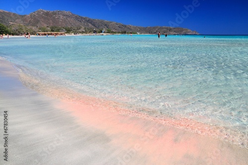 Fotoboard na płycie Plaża elafonisi, wyspa Kreta, Grecja