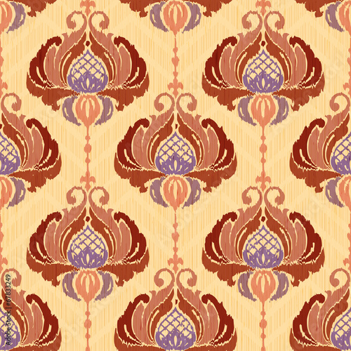 Nowoczesny obraz na płótnie Decorative floral damask pattern