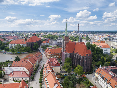 Naklejka na szybę View of Wroclaw