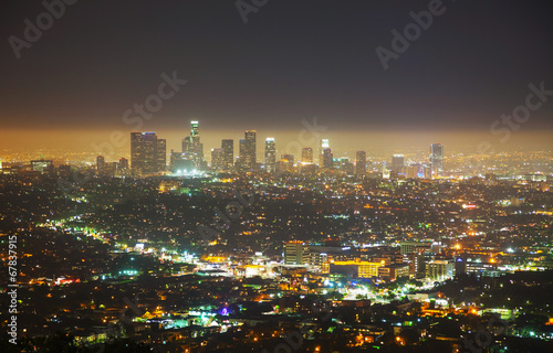 Naklejka samoprzylepna Los angeles cityscape