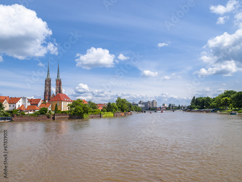 Obraz w ramie View of Wroclaw