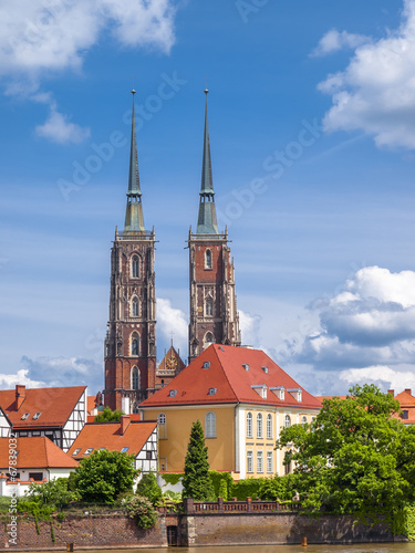 Obraz w ramie View of Wroclaw