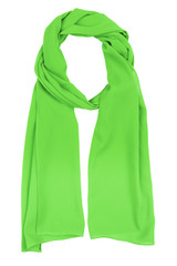green silk scarf