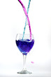 Colored vine glass