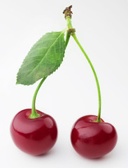 Wall Mural - Two ripe cherry