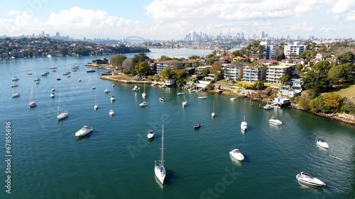 Board z aluminiowym obramowaniem Widok na Sydney