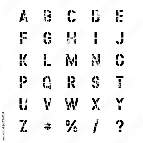 Tapeta ścienna Wzornik graffiti spray font