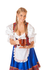 Young sexy Oktoberfest woman