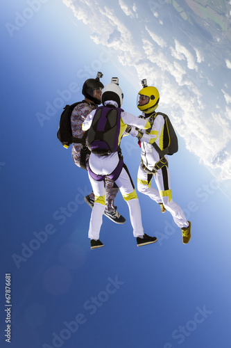 Fototapeta na szkło Skydiving photo.