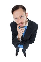 Poster - Geeky hipster looking at camera