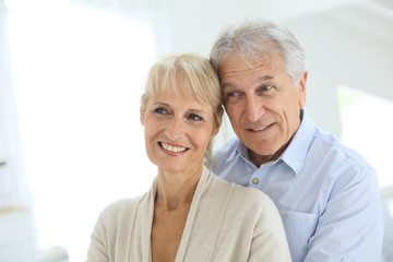 Poster - Portrait of senior and happy senior couple