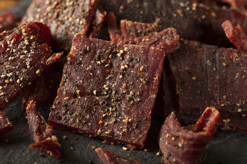 Canvas Print - Dried Peppered Beef Jerky