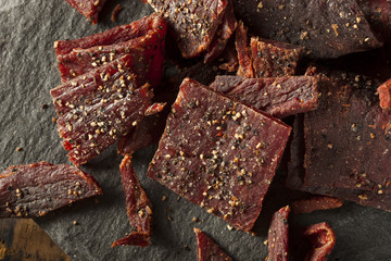 Canvas Print - Dried Peppered Beef Jerky