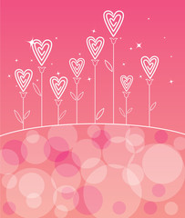 Poster - Valentines love flower