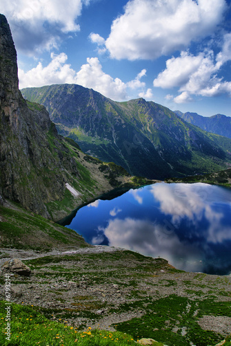 Obraz na płótnie canvas dwuczęściowy "dyptyk" Tatry i oko morza w polsce
