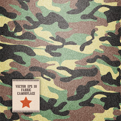 Wall Mural - camouflage realistic fabric vector