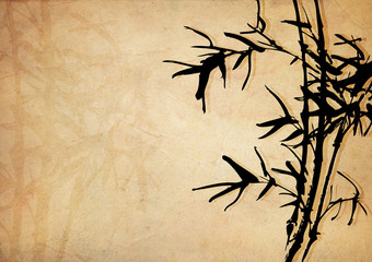 Wall Mural - Oriental bamboo pattern background