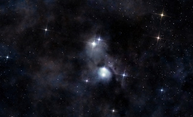 Wall Mural - interstellar cloud in deep space
