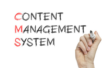 Wall Mural - hand writing content management system