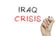 © ibreakstock - Hand writing iraq crisis