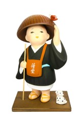 Buddhist monasticism cartoon, japanese souvenir