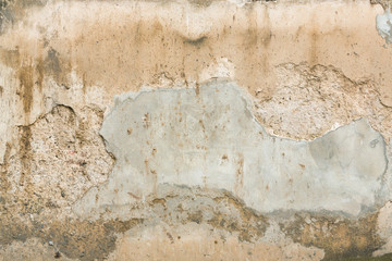 Decayed concrete wall