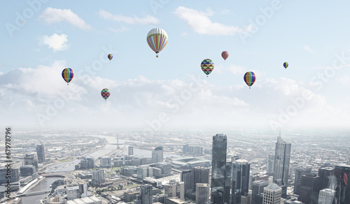 Fotoboard na płycie Latające balony