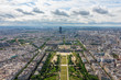 View of Paris, the Champ de Mars from the Eiffel tower