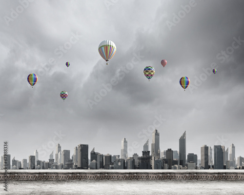 Fotoboard na płycie Latające balony