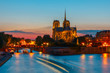 Cathedral of Notre Dame de Paris at sunset