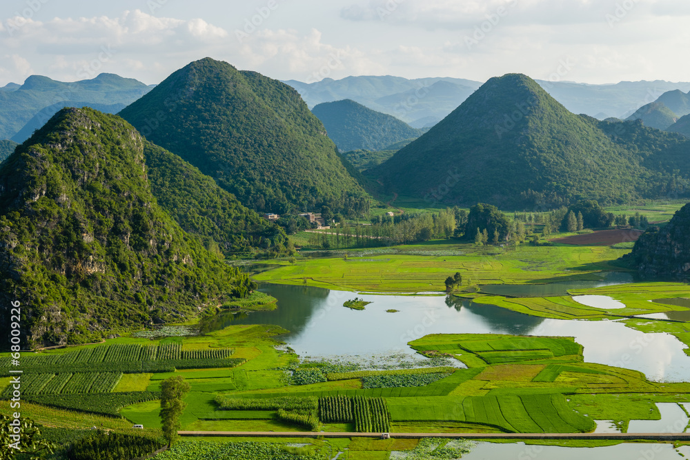 普者黑的田园风景Stock Photo | Adobe Stock