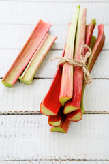 Wall Mural - bunch stalk of rhubarb