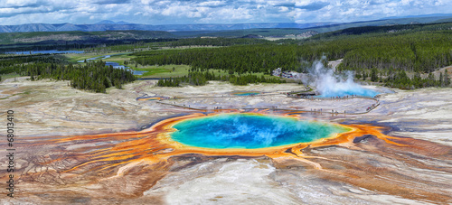 Fotomural Grand Prismatic Spring im Yellowstone Nationalpark